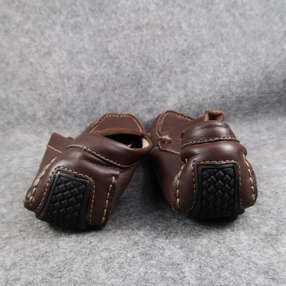 Dexter Shoes Mens 10.5 Casual Loafer Slip On Leather Brown Moc Toe Driving Flats main image 10